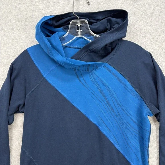 Mountain Hardwear Hoodie Womens Small Blue Lightweight Long Sleeve Shirt Running - Picture 2 of 8